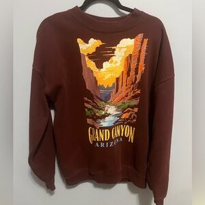 State of Mind Maroon Grand Canyon Crewneck Sweater